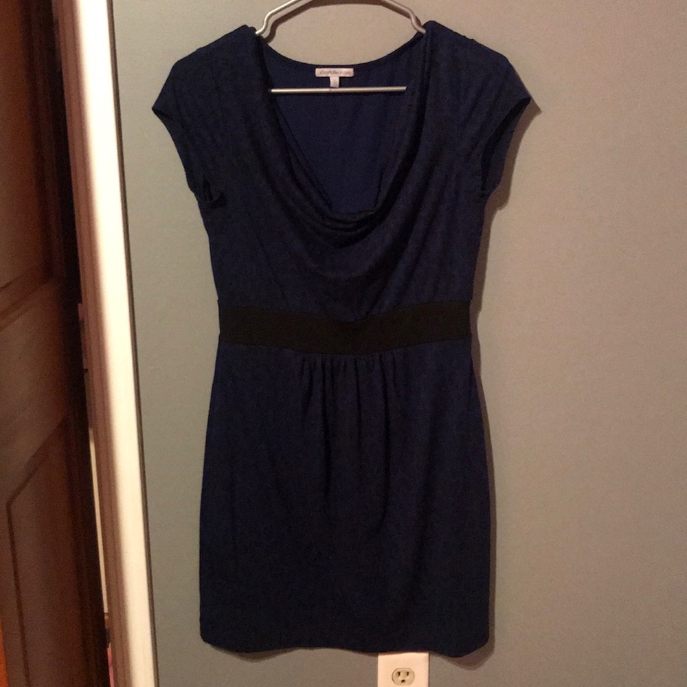 Blue Leopard Print Dress